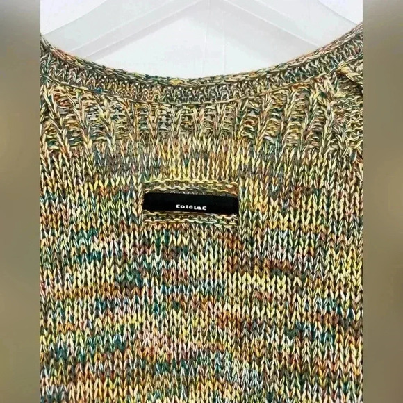Cotelac Marled Knit Cap Sleeve Sweater Top Size S - Picture 2 of 4